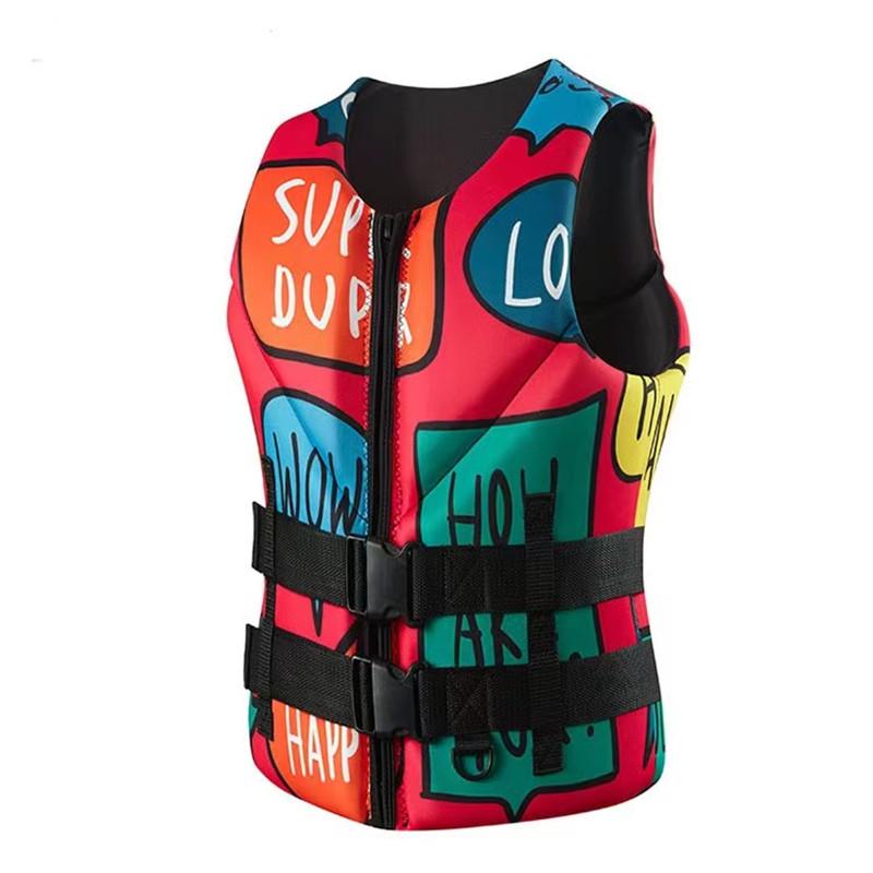 2025 Неопреновый спасательный жилет для занятий водными видами спорта на открытом воздухе, жилет для рыбалки, плавания, серфинга, дрифтинга, каякинга, плавучий, безопасный