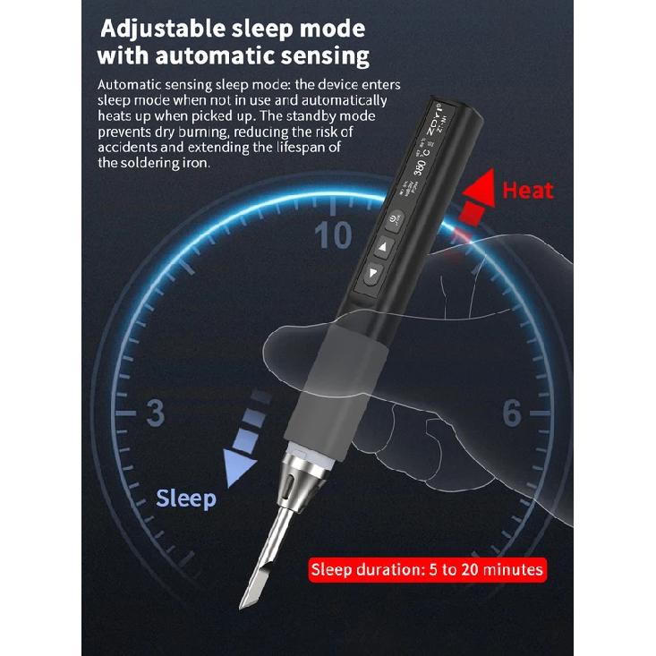 ZOYI ZT-N1 Smart Soldering iron 96W Electrician portable constant temperature welding pen for home maintenance welding