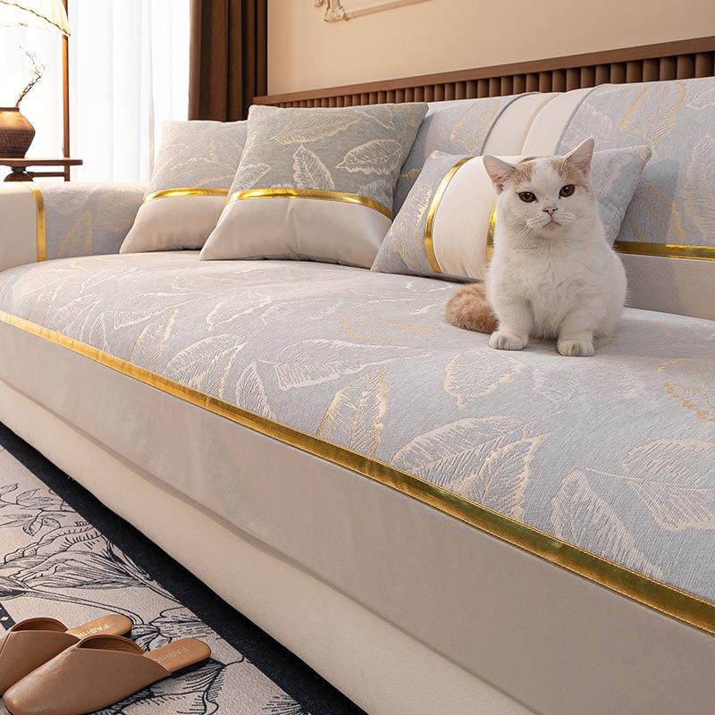Soft Plush Furniture Protector Removable Lounge Decor Full Coverage Easy Install Sofa Slipcovers Furniture Case Dust Cover