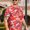 Camouflage Men's Tshirt Casual Comfortable Streetwear Summer Outdoor Short Sleeve Crew Neck Sports Top Training T-shirt