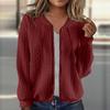 Women's Fashion Solid Color Loose Standing Collar Zipper Top Sport Coat