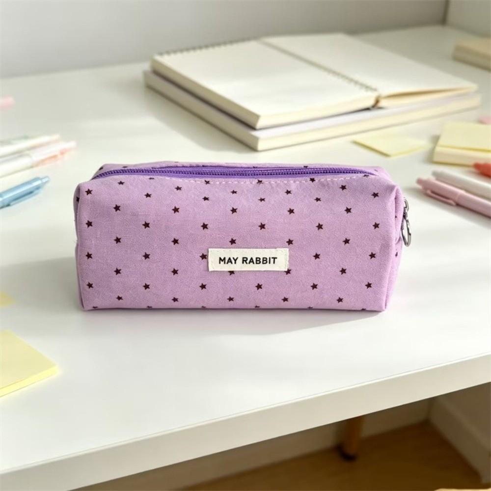 Portable Pen Bag Large Capacity Stationery Pouch Aesthetic Pencil Case Students
