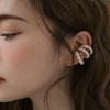 Жемчужный кафф-клипса на ухо, серьги без прокола, кольцо на ухо C-образной формы, минималистичные серьги для женщин, модная бижутерия