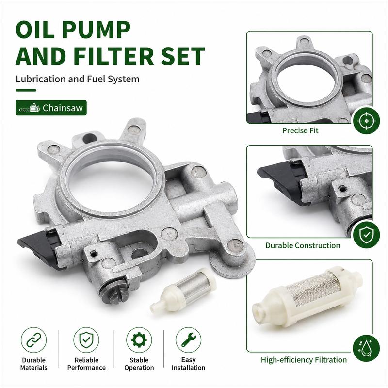 Replacement Oil Pump Oil Filter Kit For Stihl 044 MS440 MS360 MS361 OEM 11286403205 1128 640 7112 1128 647 9405 Chaaw Parts