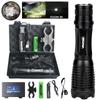 LED Tactical Flashlight Zoom White/Red/Green Light Predator Light Focus Adjustable Torch for Hunting Fishing Coyote Hog Varmint