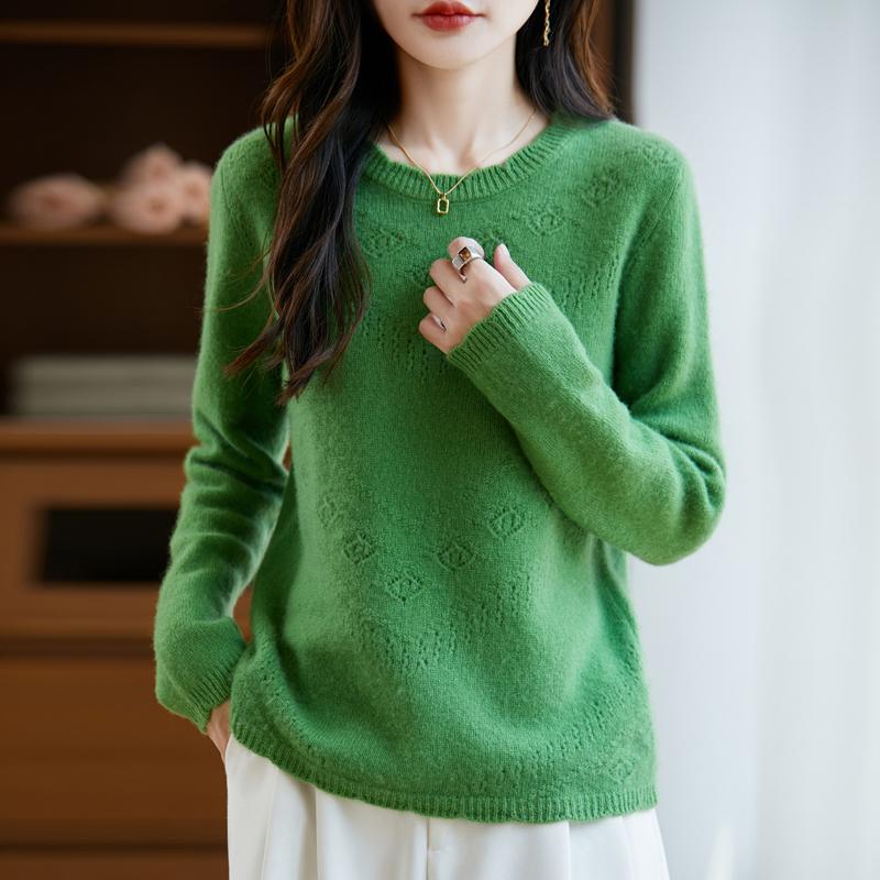 Женский кашемировый свитер Qinghe кашемир 30% кашемир 70% шерсть осенне-зимний пуловер теплый и модный