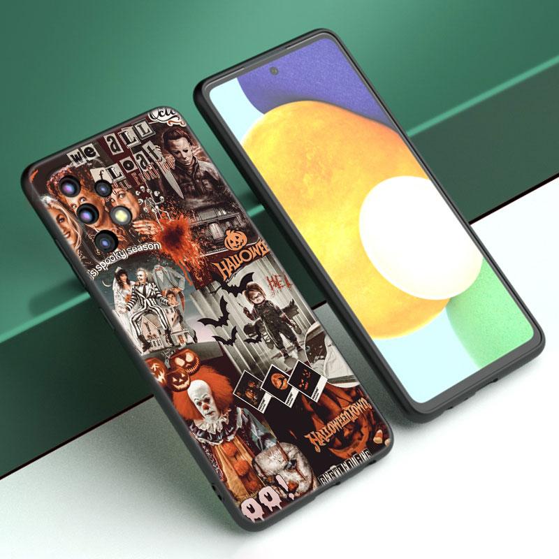 Чехол для телефона с коллажем из фильмов ужасов для Samsung A13 A22 A24 A32 A23 A25 A34 A35 A52S A53 A54 A55 A73 5G A12 A14 A15 A31 A33 A50 A51
