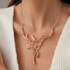 Irregular Geometric Tree Branch Clavicle Chain Personalized Elk Horn Ladies High-end Versatile Necklace