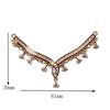 Meier Zircon micro-embedded large v-shaped tassel pendant hairpin clothing accessories diyretro palace style necklace