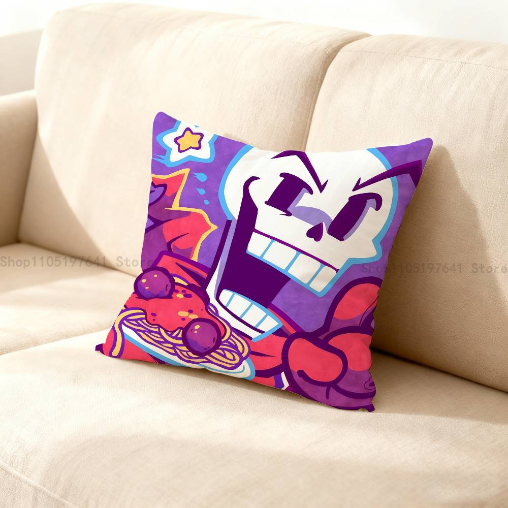 U-Undertale Papyrus Pillow Case Cute Cartoon Anime Peripheralsbedroom Sofa Decorative Cushion Cover Soft Cushion Cover