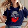 Friends Upside Down World Theme Tshirt  Fun Unisex Pure Cotton Tshirt Printed for Womens Daily Wear Shortsleeved