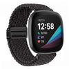 Плетеная нейлоновая петля-ремешок для Fitbit Versa 4/3, регулируемый металлический магнитный браслет-ремешок для Fitbit Sense 2/1, аксессуары для ремешка