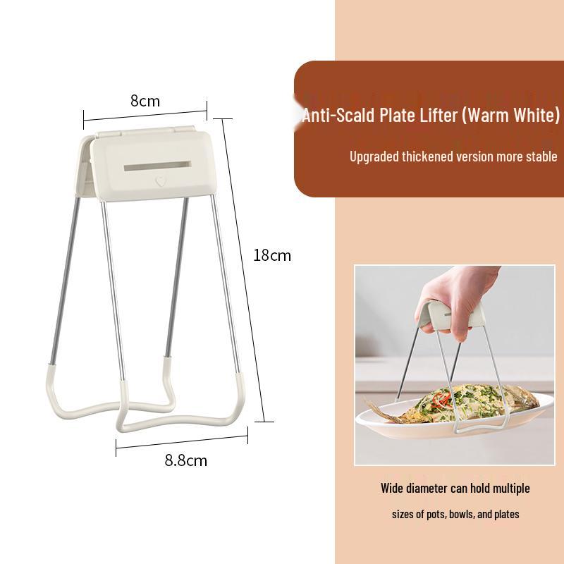 Silicone Non-Slip Bowl Lifter and Plate Clip for Microwave and Steamer Safety