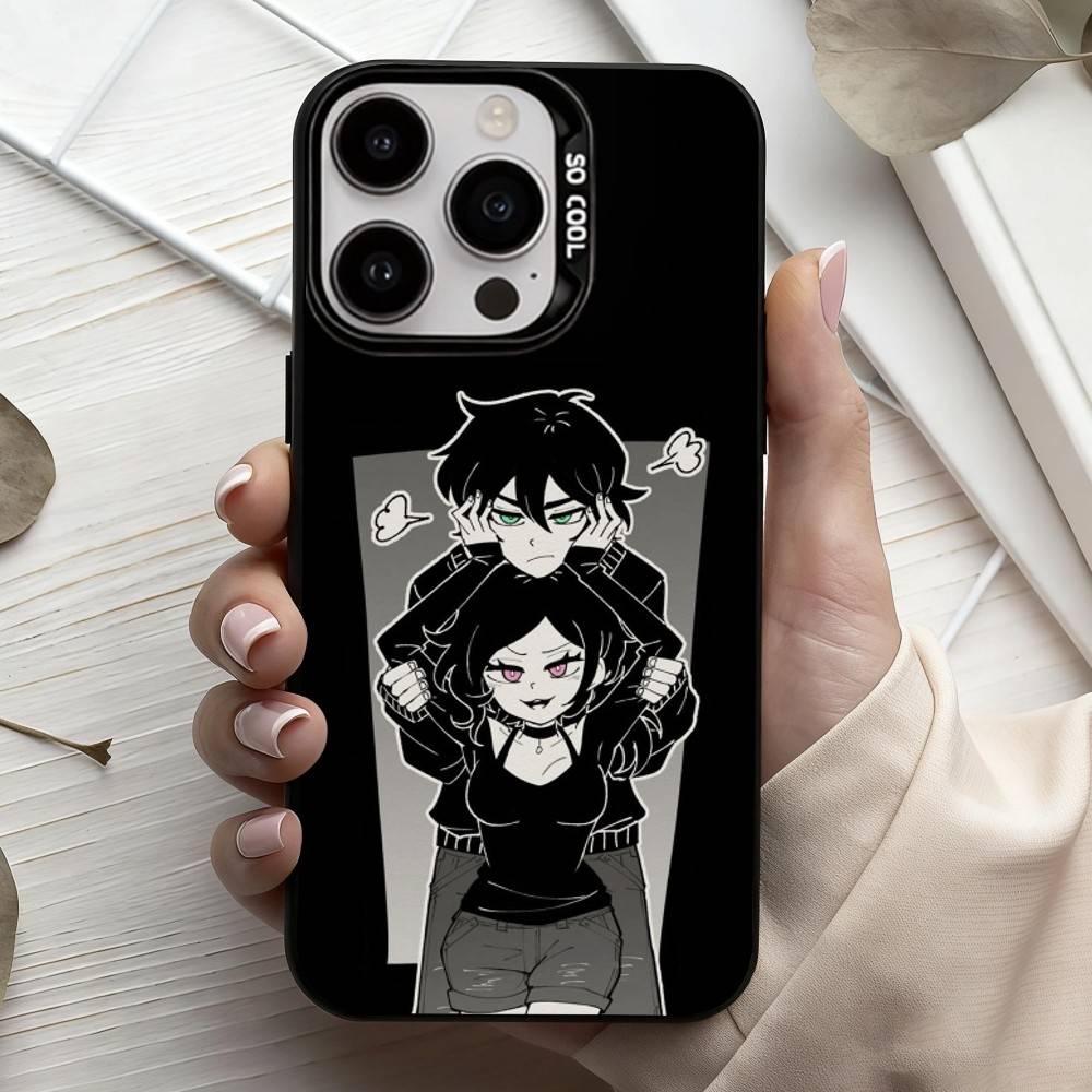 Чехол для телефона T-The Coffin Of A-Andy And L-Leyley для iPhone17,16,15,14,13,12,11 Plus,Pro Max Черный Посеребренный Чехол Candy