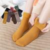 Autumn Winter Snow Boots Thicken Velvet Floor Socks Wool Cashmere Snow Socks Sleeping Warm Hosiery