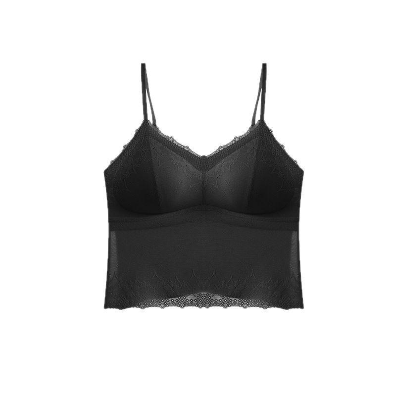 Кружевной летний тонкий свободный бюстгальтер без косточек, бесшовная основа, топ, тонкий защищающий от света жилет -