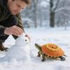 Tortoise Sweater Sunflower Design Warm Knitted Costume With Adjustable Elastic Strap Pet Costume Sweater For Small Animal Winter