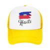 Haiti Flag Haitian Mesh Baseball Caps Adult HipHop Sun Hats  Hats Breathable Summer Trucker Hat