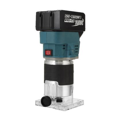 MUSTOOL 388V 850W Деревообрабатывающий гравировальный, пазовый, фрезерный станок для обрезки и обработки древесины с аккумулятором 1/2 дюйма, беспроводной электрический триммер