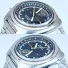 SEIKO 5 Speedtimer Автоматический Черный 1974 6139-7012 Хронограф, Ремешок, День-Дата, Циферблат, Серебристый