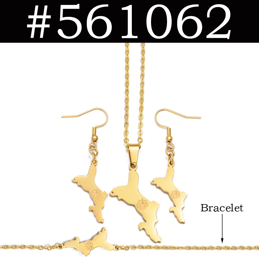 Seychelles With Coconut Tree Turtle Coco De Mer and Hibiscus Flowers Necklaces Earrings and 18CM Bracelets Jewelry #560862