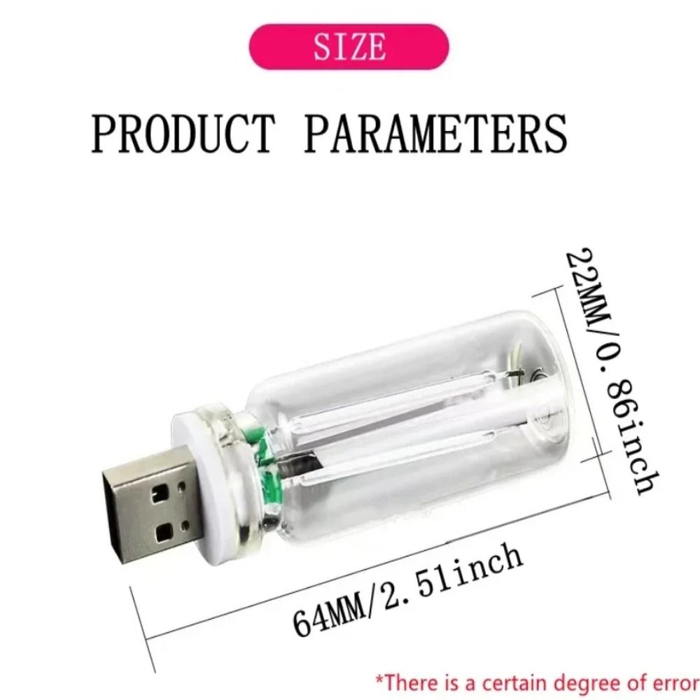 2Pcs Glass Material LED Filament Glass Bulb Eye Protection Retro Edison Bulb  Interior Decoration