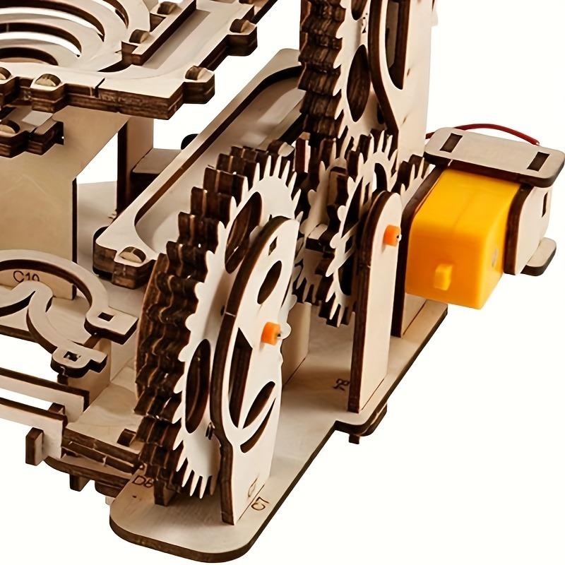 1 Набор Деревянный Пазл Головоломка Набор Моделей с Взаимодействующими Шестернями