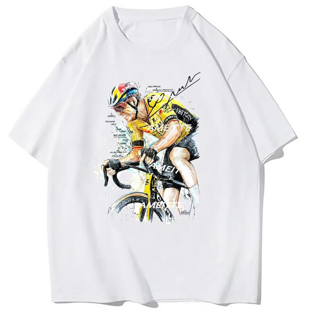 Wout Van Aert Legeng Rider 2026 New Road Race Champion Bicycle Tshirt Unisex Unisex Short Sleeve Tour Defrance Bike Jersey Tees