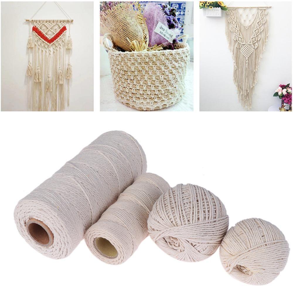 Twisted Home Decor Christmas 100% Natural Beige Cotton DIY Rope Sewing Cords Twine String