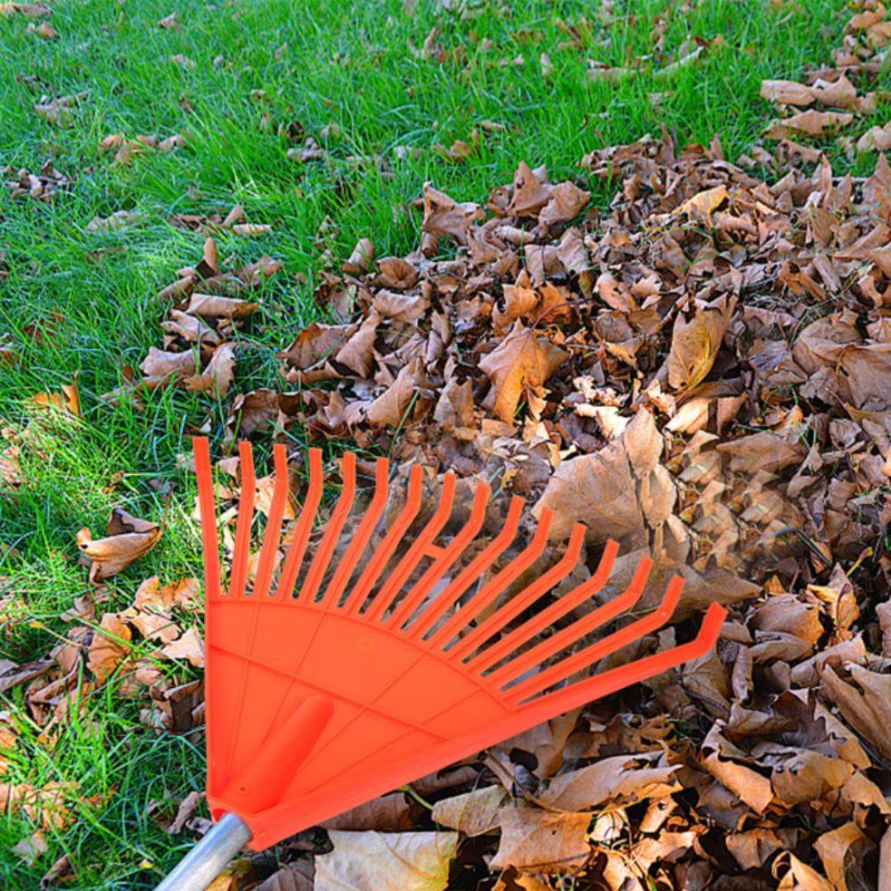 High Strength Grass Rake Plastic Leaf Rake Professional Garden Rake Lawn Cleaning
