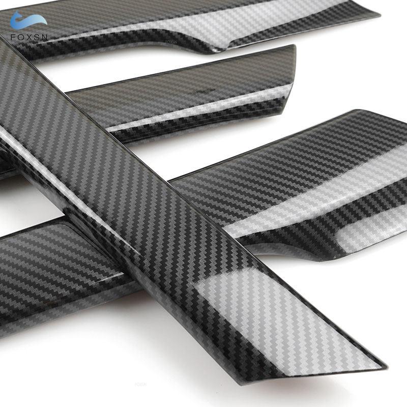 Для VW Tiguan 2008, 2009, 2010, 2011, 2012, 2013, 2014, 2015, 2016, внутренняя дверная ручка, крышка, накладка из углеродного волокна, аксессуары для отделки зерна