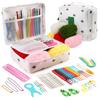 Beginner Crochet Kit with Multi-color Storage Bag and Yarn Accessories