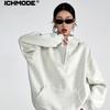 Женская оверсайз ретро толстовка с капюшоном ICH MODE