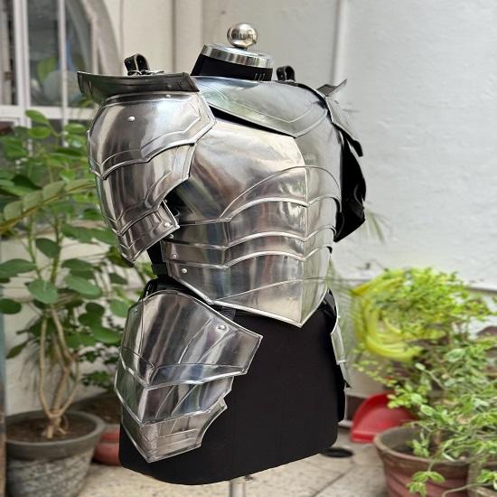 Mystic Elven Queen Armor Female Steel Warrior Suit for LARP Cosplay Costume