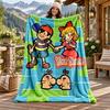 Earth Bound Custom Name Flannel Blanket Personalized Soft Warm Plush Throw Blanket Customized Gift for Family Friends