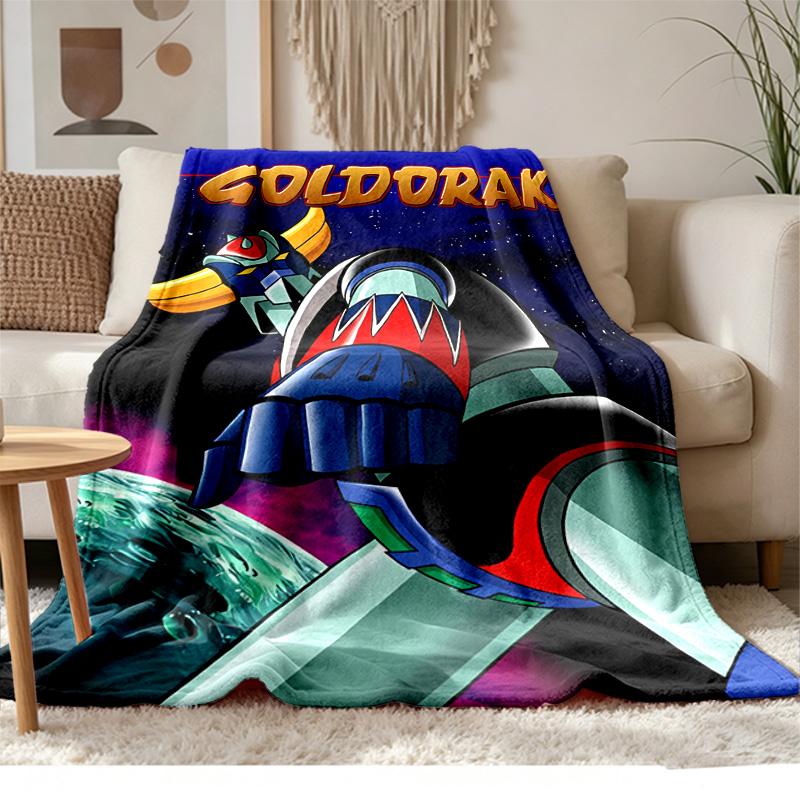 goldorak Soft and comfortable flannel Suitable for sofas living rooms outdoor camping travel and also makes a great anniversary gif