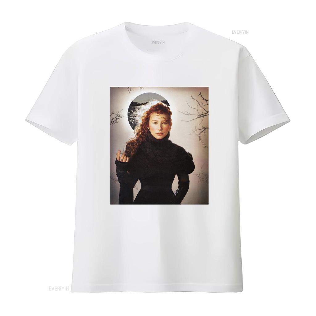 Tori Amos T Shirt vintage Washed Slightly Casual Top For Everyday Wear graphic Unisex Comfortable fashion designer clothes