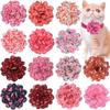 50/100pcs Valentine's Day Pet Bowties Sliding Pet Dog Collar Accessories Small Dog Bow Tie Dog Accessories For Small Dogs
