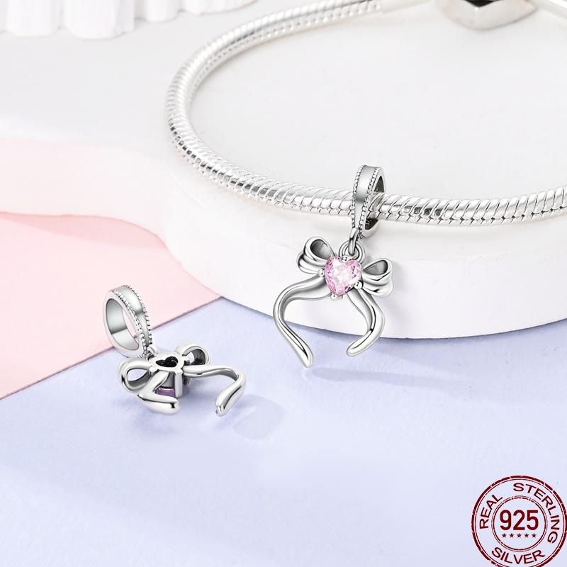 Copper Pure Pink Love Puppy Pet Pink Perfume Pendant Beads Suitable For 3Mm Original Bracelet Diy Jewelry