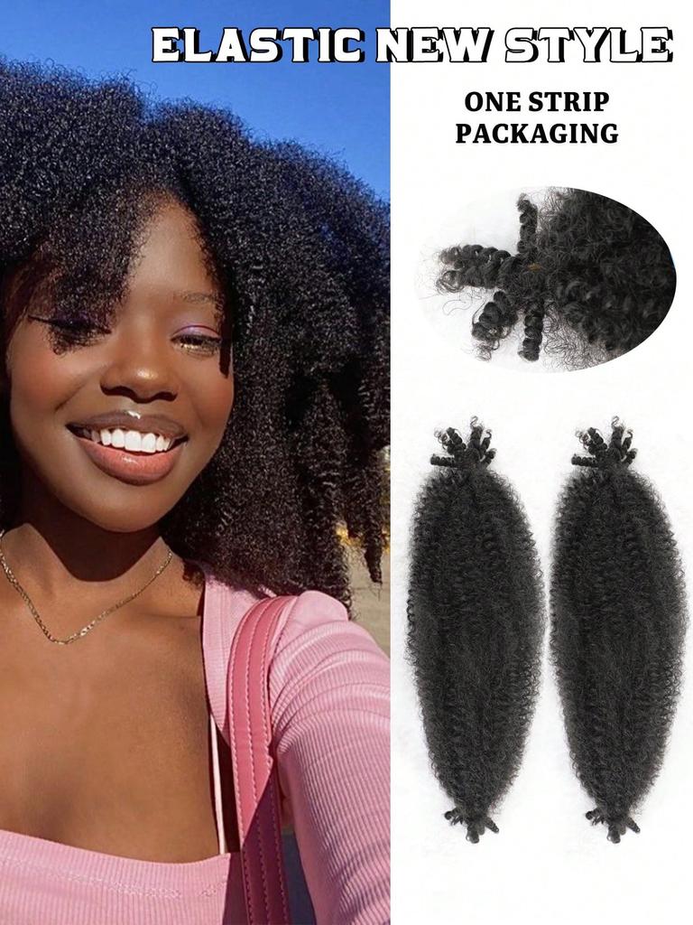 16-дюймовые Kinky Twist Marley плетение крючком синтетические предварительно разделенные пружинистые афро-твист волосы для косичек-бабочек
