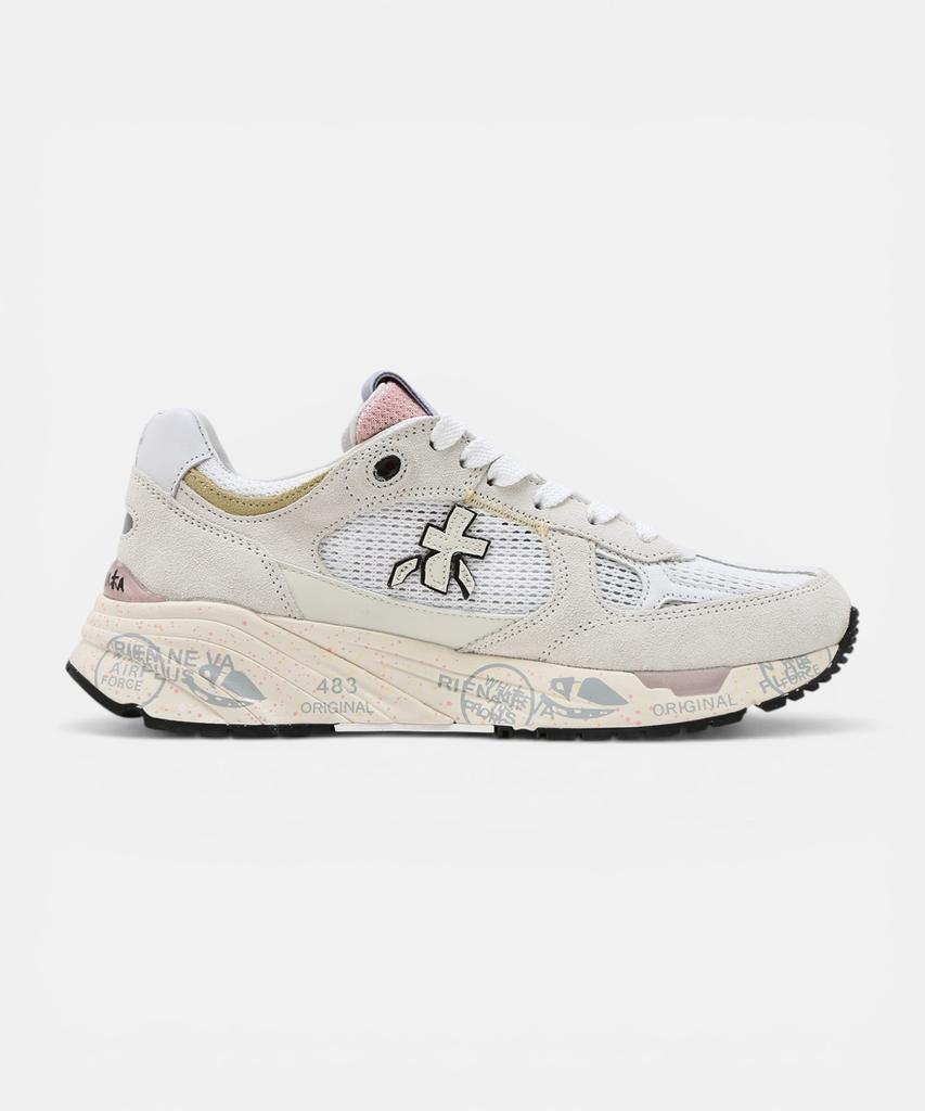 Premiata [26Ss][Mase] White Logo Patch Cowhide Women'S Sneakers