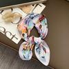 Retro 70*70 Square Scarf Colorful Silk Scarf Women Neck Scarf All-Match Shawl  Trendy Headscarf Women'S Accessories Gifts
