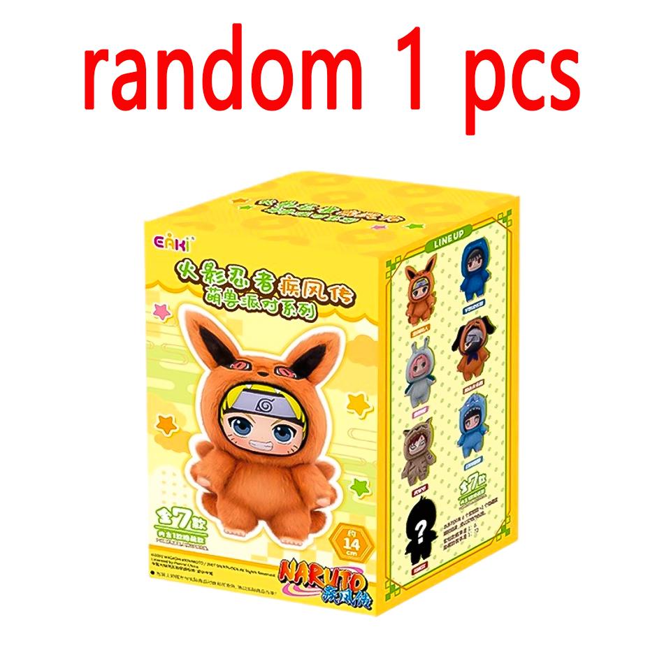 Наруто слепой бокс Серия «Вечеринка Зверей» Виниловая фигурка Плюшевая текстура Слепой бокс Хэллоуин/Рождественские подарки