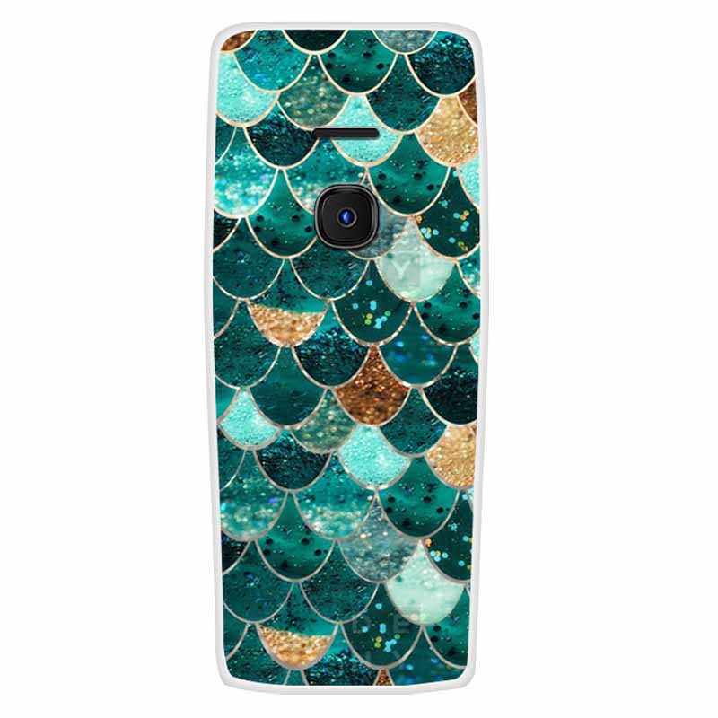 For Nokia 8210 4G Case Soft Silicone Space Landscape Covers for Nokia 6300 4G Cases Colorful Bumpers Cat Phone Protective Bags