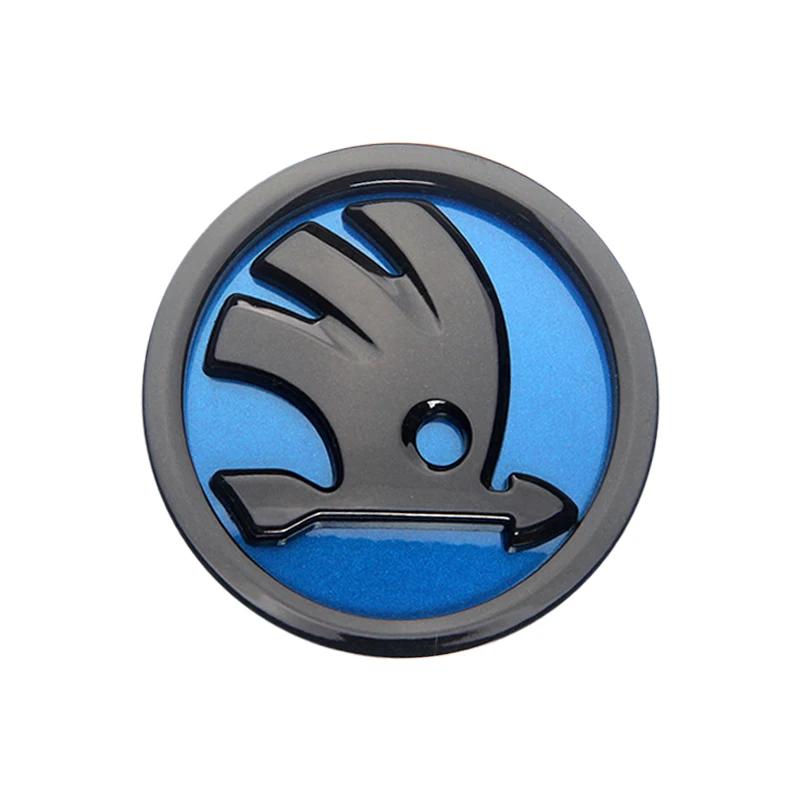 DDWO5 Car Front Hood Emblem Decoration Rear Trunk Badge For Skoda Octavia A5 A7 Fabia MK2 MK3 Superb Kamiq Rapid Yeti Citigo S Kodiak