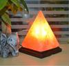 Himalayan Salt Lamp USB Rechargeable Pyramid Night Light Natural Crystal Salt Lamp for Bedroom Desk Meditation Gift