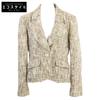 Домашний оригинал 03P P20675V12131 пуговица-ракушка твидовый приталенный пиджак Пиджак 44 бежевый Б/у
