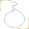 Б/у [Новый] [ChicSilver] Женский браслет 925 пробы Шариковая цепочка Ширина 2,5 мм Аллергия Прибл.. 16см+5см Аксессуары 1