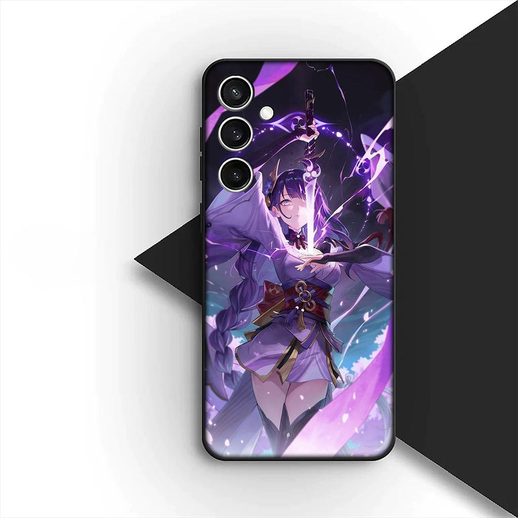 for Motorola Moto G55 G45 G75 G85 G35 Edge 50 30 Fusion 40 NEO Ultra Pro Phone Cover Soft Case Genshin Baal Raiden Shogun Impact