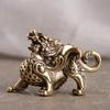 1 Pair Pixiu Pendant Keychain Feng Shui Figurine for Living Room Centerpiece Bracelets Jewelry